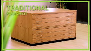 Traditional Wooden Plan Chest | Orchard UK
