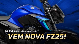 A Yamaha vai nos SURPREENDER com uma FZ25 RENOVADA? 💙 #moto #yamaha #fz25