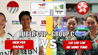 : UBER CUP 2024 - Meilysa Puspitasasi/ Rachel A Rose vs Lui Lok Lok/Ng Wing Yung