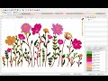 BORDURES FLEURS SAUVAGES 2 - Motifs de broderie machine