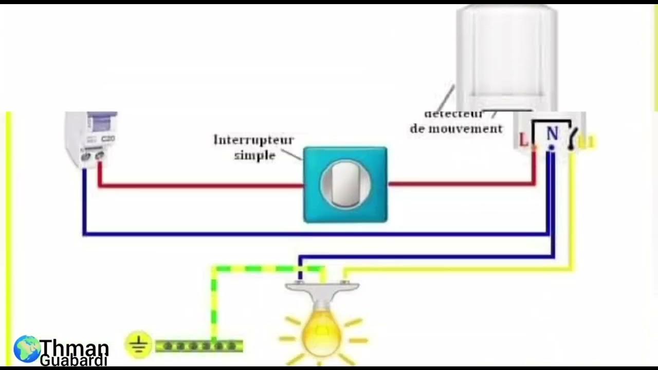 Interrupteur Detecteur De Mouvement Va Et Vient détecteur de mouvement + interrupteur simple allumage 2022 - YouTube
