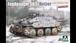 (Стрим) Сборка Jagdpanzer 38(t) Hetzer Late Production (2172X) от TAKOM в 1:35 изкоробка