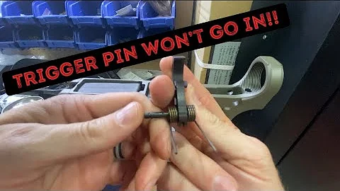 AR15 lower receiver assembly. Can’t get the hammer trigger pin in.