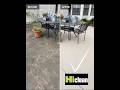 Cleaning the patio before and after using results a surface cleaner attachment with wheels
