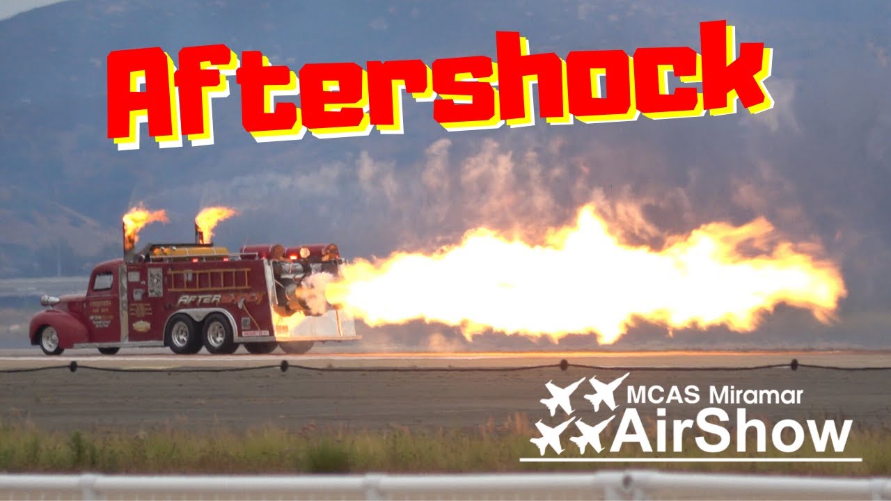 Aftershock Jet Truck Saturday Races .. Miramar Airshow 2019 (4K)