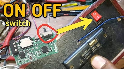 Bluetooth speaker on off switch//speaker on off switch kese lagaye//#electronicsVerma