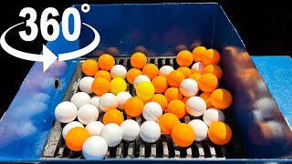 360° Shredding Video - Ping Pong Balls Vs Shredder