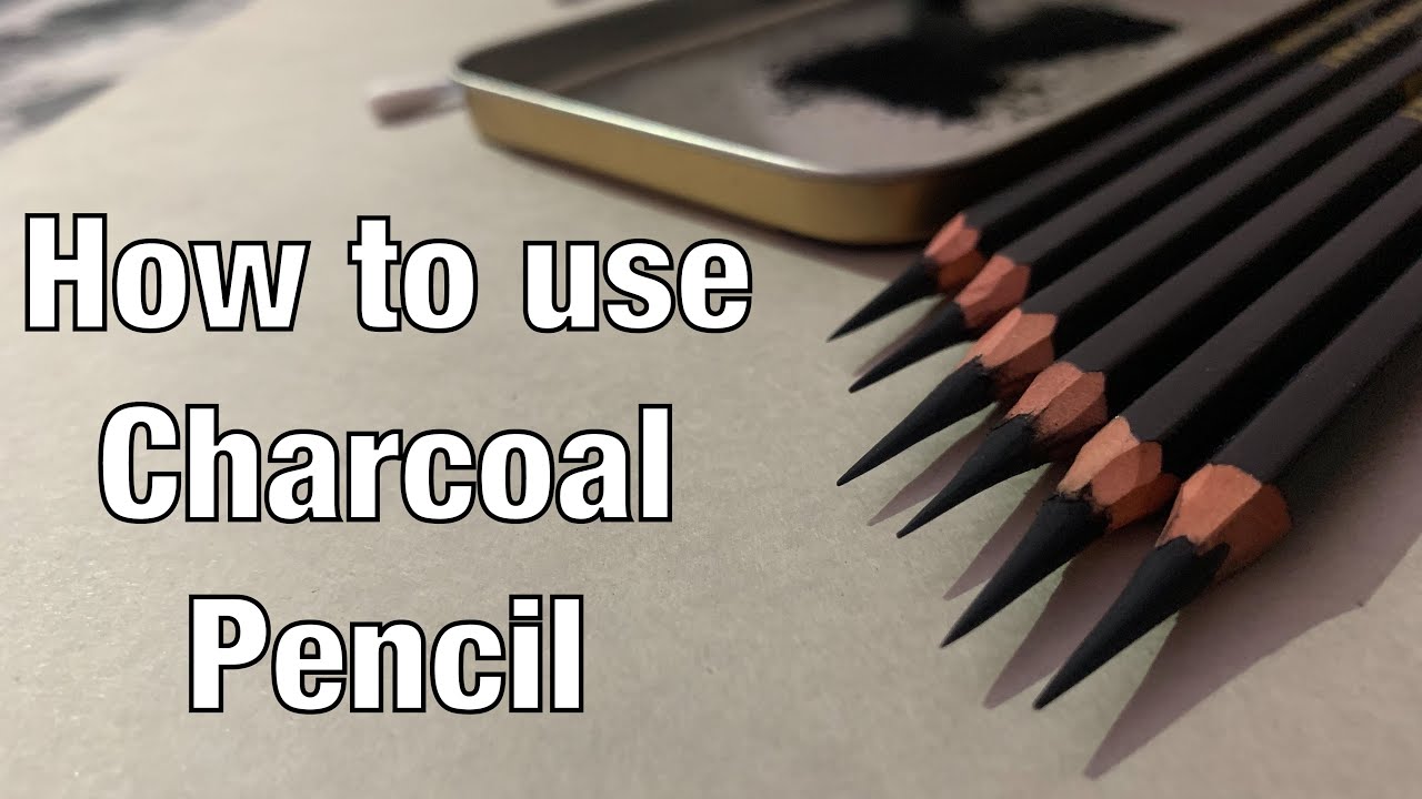 How to use Charcoal Pencil, For Beginners