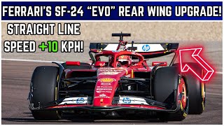 Ferrari's AGGRESSIVE SF-24 "EVO" Rear Wing Upgrade - Low Drag! | F1 2024