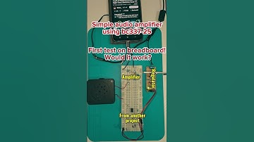 Simple Audio Amplifier using only 1 bc337-25 NPN transistor