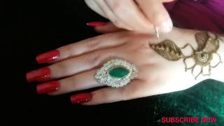 Arabic henna design for hand by (Shah mehndi)