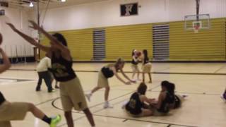 Girls Basketball doing the Mannequin Challenge