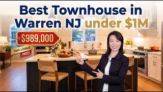 Best Townhouse in Warren NJ under $1M just Listed