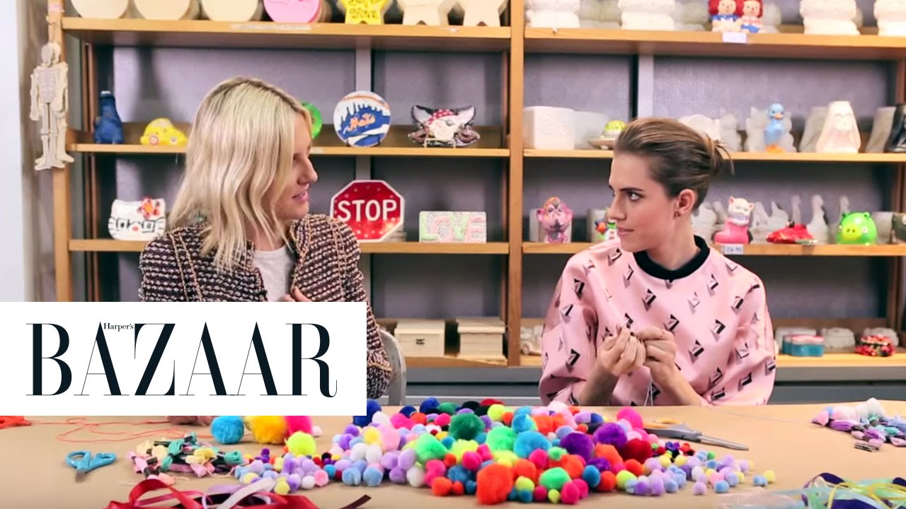 Crafting with Allison Williams | Harper's Bazaar The Look