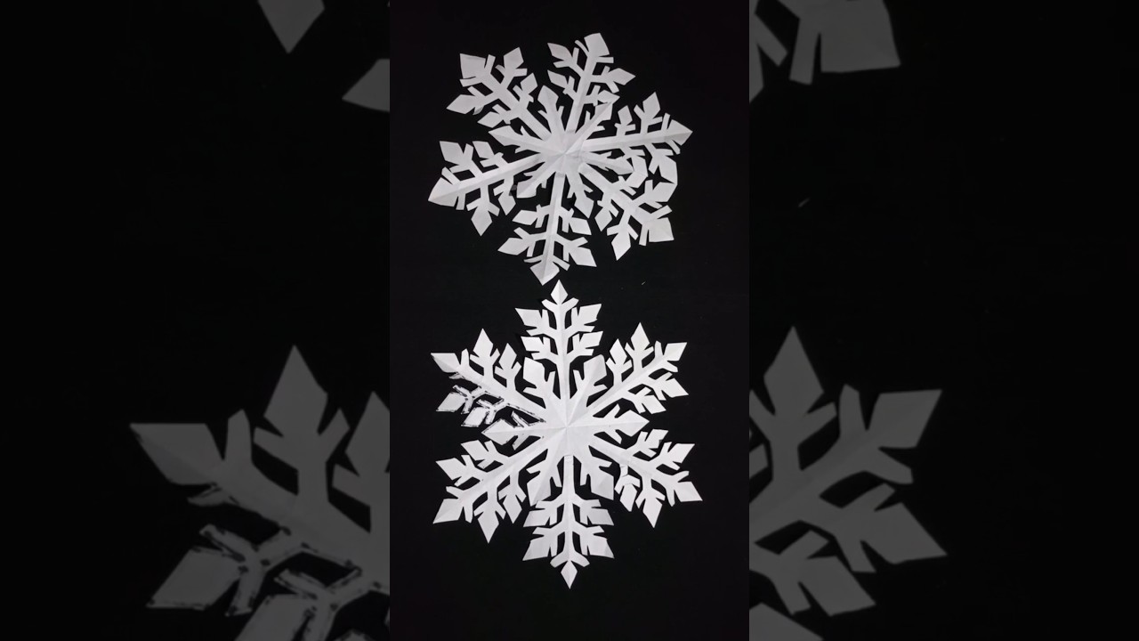 How to make paper snowflake 