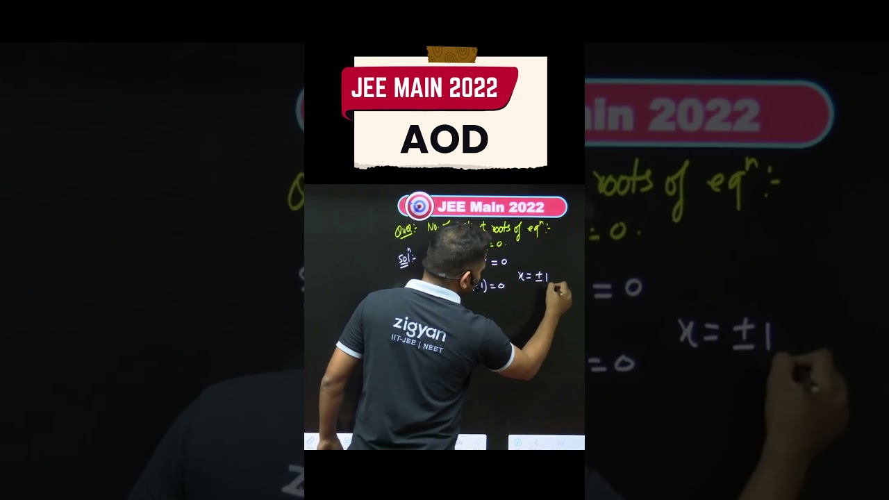 AOD PYQ JEE Main 2022 📈 | Master Maxima–Minima Fast! 