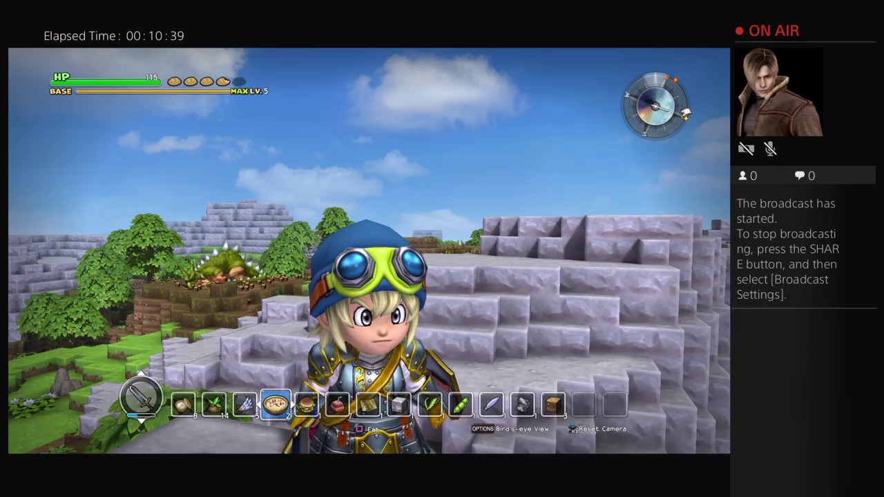 Dragon Quest Builders Gameplay -  Cantlin Base, Exploring, Combat