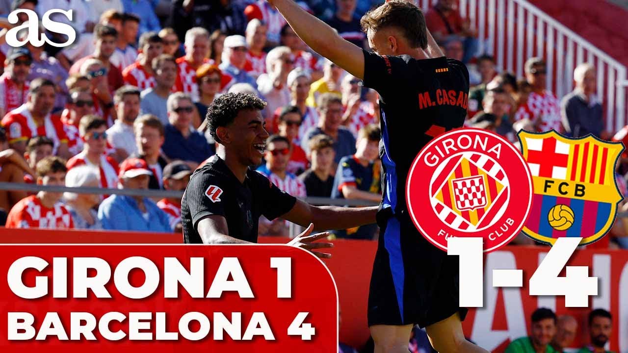 RESUMEN y GOLES GIRONA 1 - BARCELONA 4 de LALIGA EA SPORTS  | Sonidos de Carrusel Deportivo