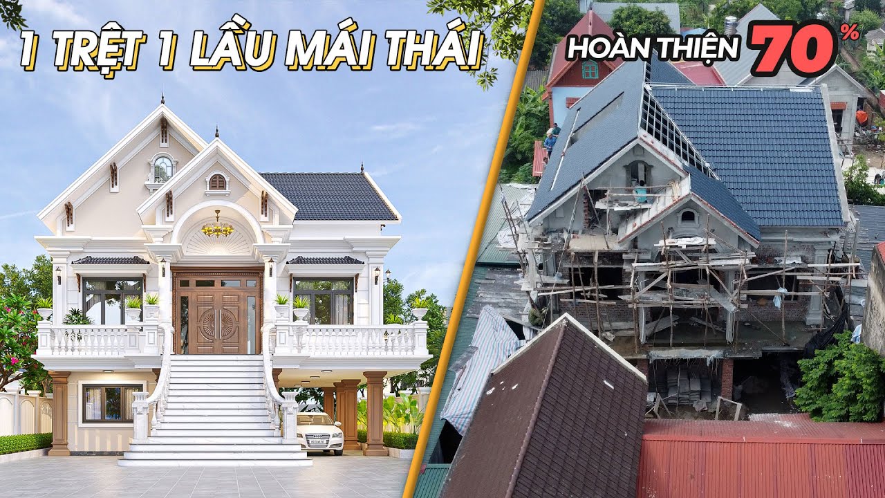 Mẫu mái thái 1 trệt 1 lầu độc đáo được Maxhome thi... - youtube