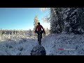 Raw video REAR VIEW: Fat biking through Far North Bicentennial Park