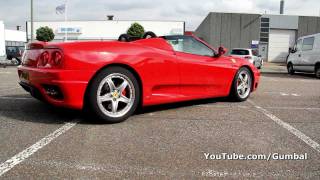 Last week i recorded a very nice ferrari 360 spider f1 with the top
down. sound from exhaust is great, even on low speed. owner visited
golf gt...