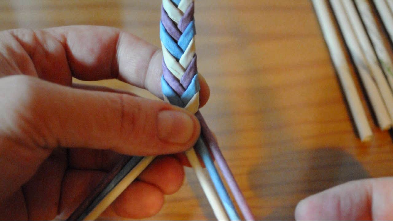 Cintas trenzadas de tubos de papel