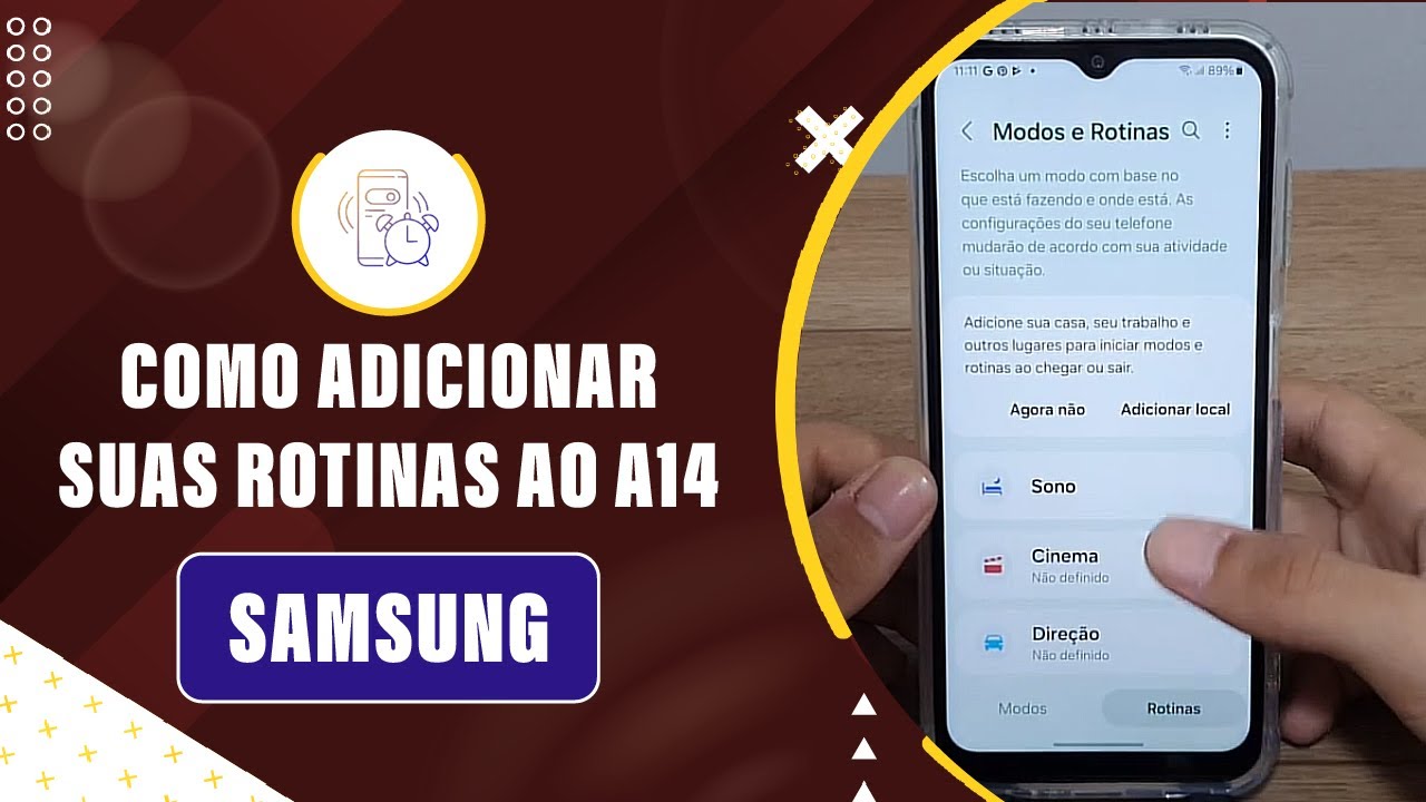 Como adicionar suas rotinas ao seu Samsung A14 - Passo a passo - YouTube