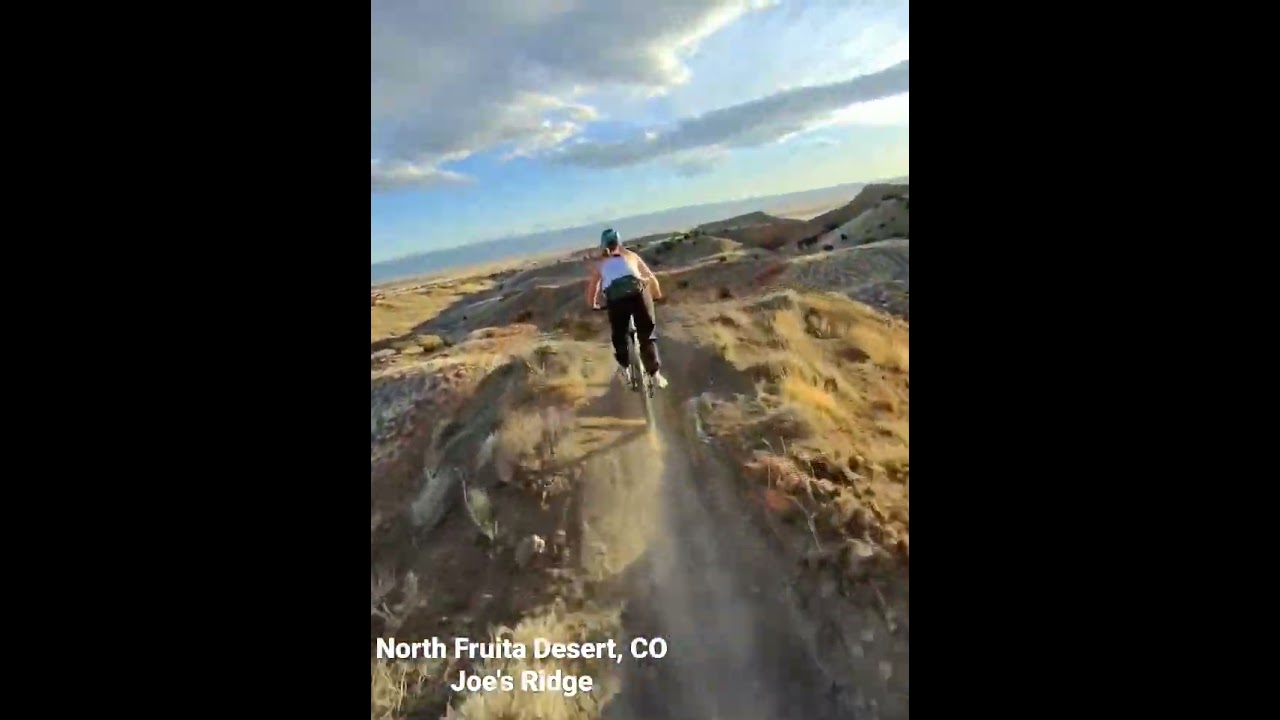 downhill mountain bike ride of Joe's Ridge at 18 road in Fruita Colorado
