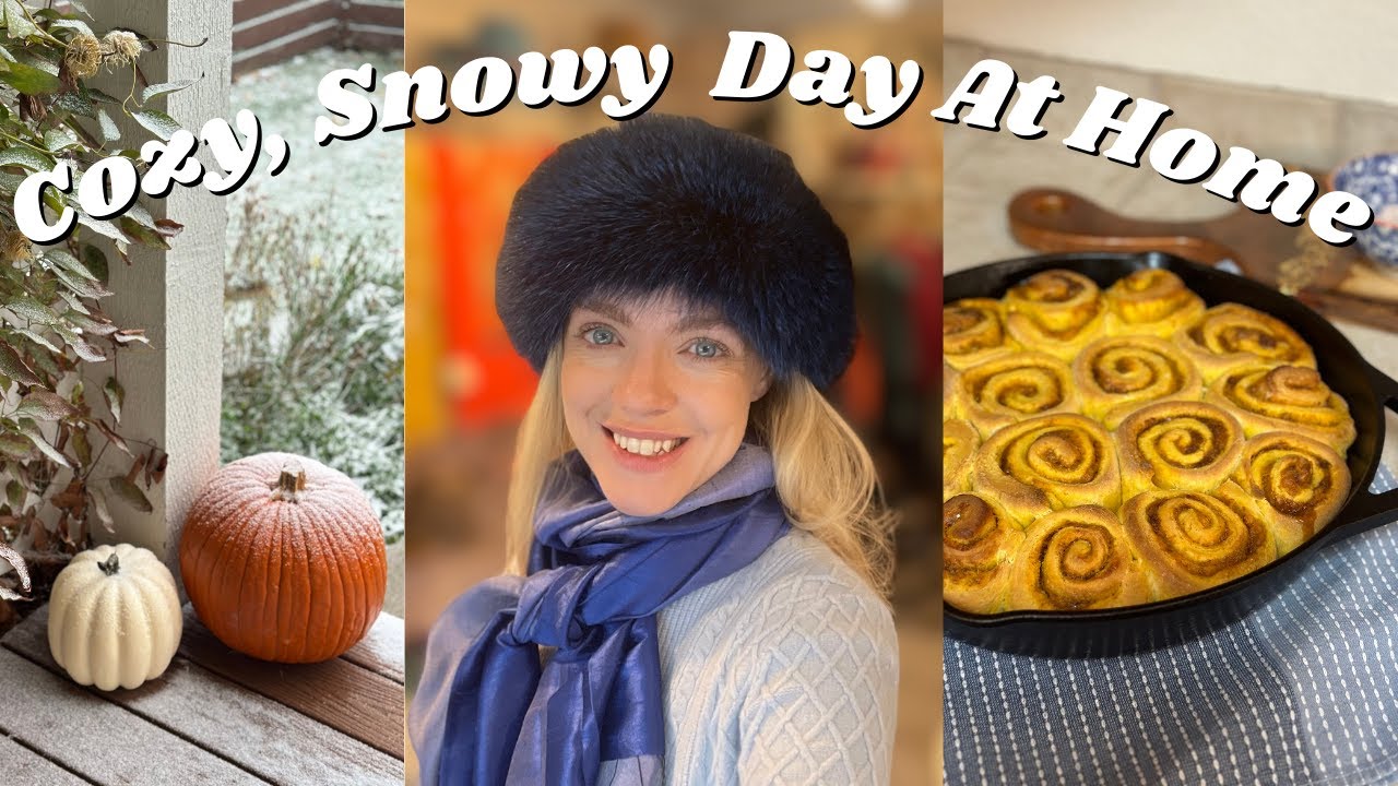 COZY SNOW DAY AT HOME | Baking | Pregnancy Update