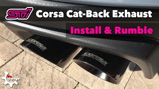 Subaru STI Corsa Exhaust Installation and sounds