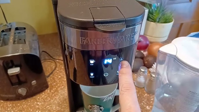 SETUP BEFORE FIRST USE FarberWare Dual Brew Coffee Maker K Cup pod