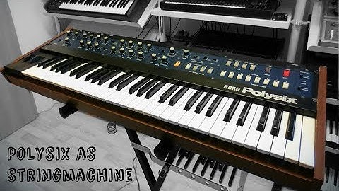 Korg Polysix Analog Synthesizer (1982) emulate 70s disco stringmachine sound