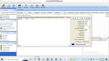 ZKTime5.0 Attedance, Maintenance timetable defining in software