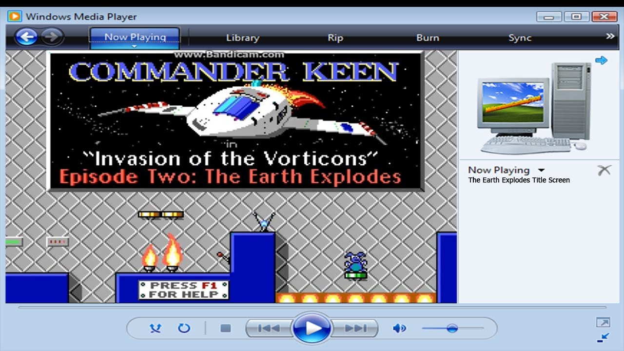 Commander Keen - Episode Two - The Earth Explodes Title Screen.wmv