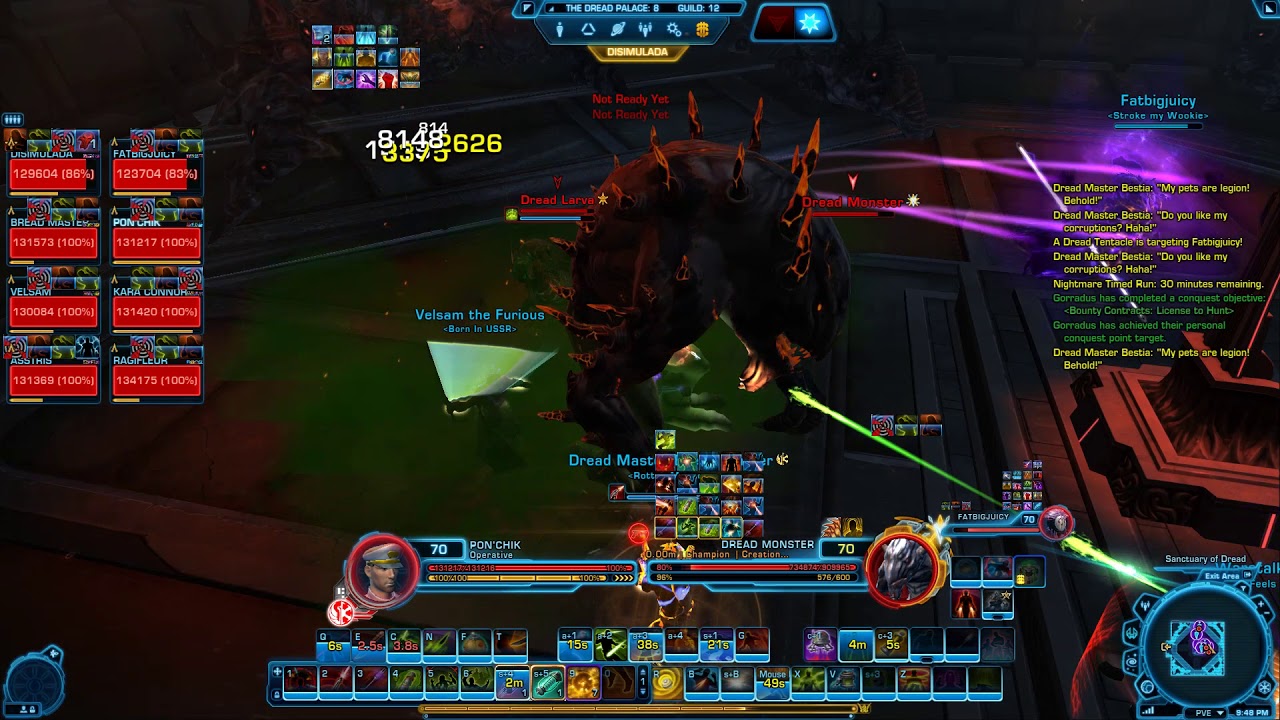 SWTOR 5.9.3 - Dread Palace NiM - Dread Master Bestia (Lethality оперативник)