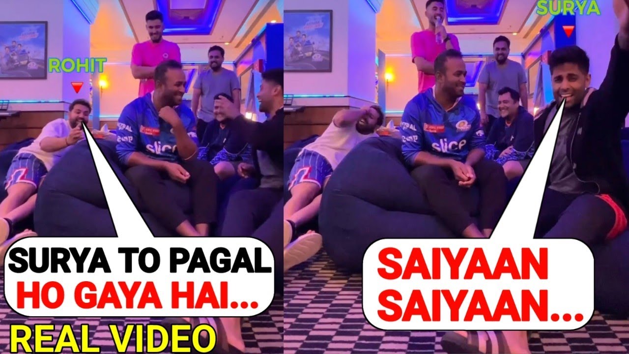 Watch Rohit Sharma, Surya singing Funny Saiyaan Song Challenge After MI Qualified for Play off