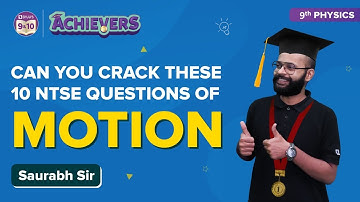 Top 10 NTSE Important Questions on Motion Quiz Class 9 Physics | NTSE Scholarship Exam | BYJU