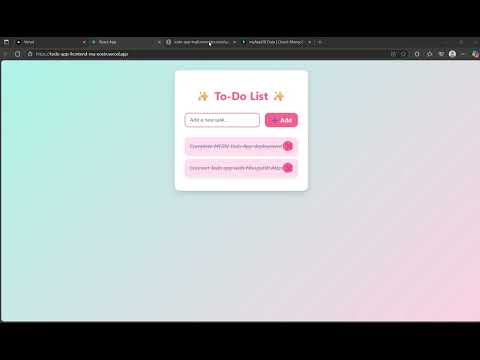 MERN Stack To-Do App | React + Node.js + MongoDB Full Stack Project Demo