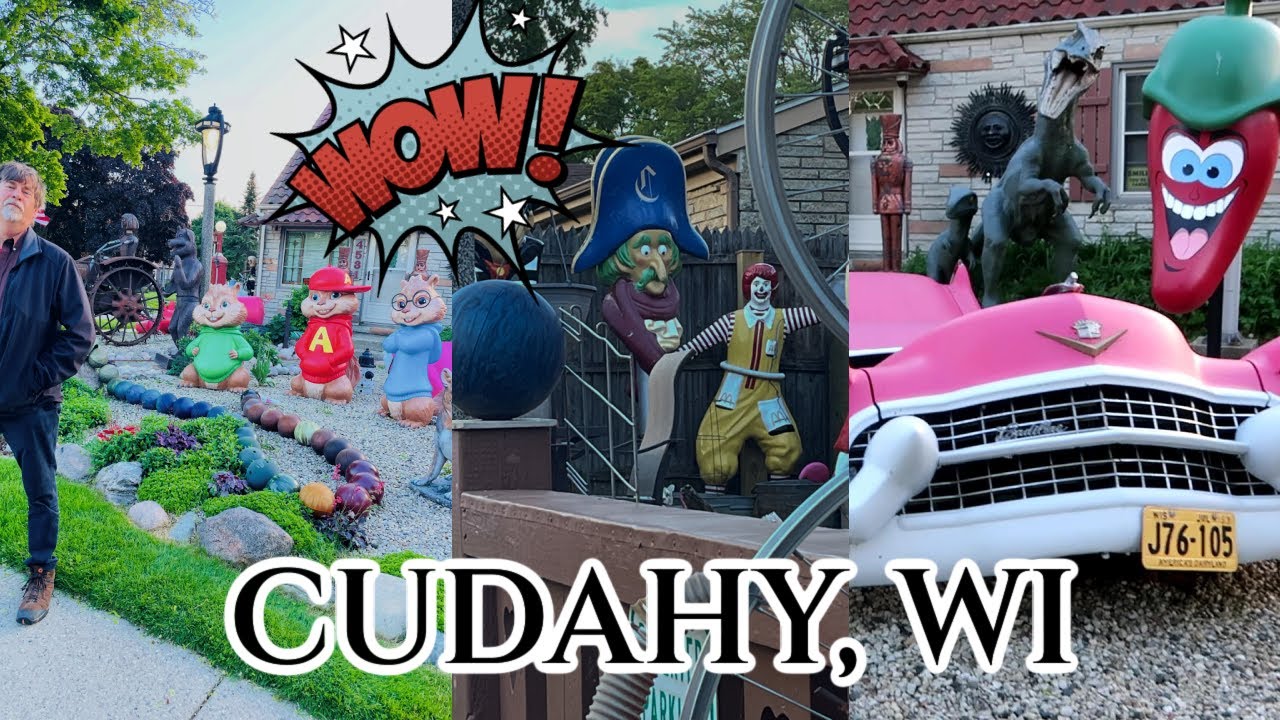 Unique House in Cudahy, WI The Cadillac House | Americana Fiberglass Statues & Characters YARD ART
