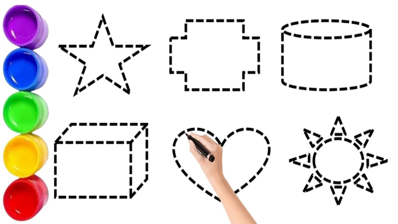 2D Shapes Learning Adventure: Colors and Drawing for Toddlers