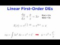 Solving Linear First-Order Differential Equations