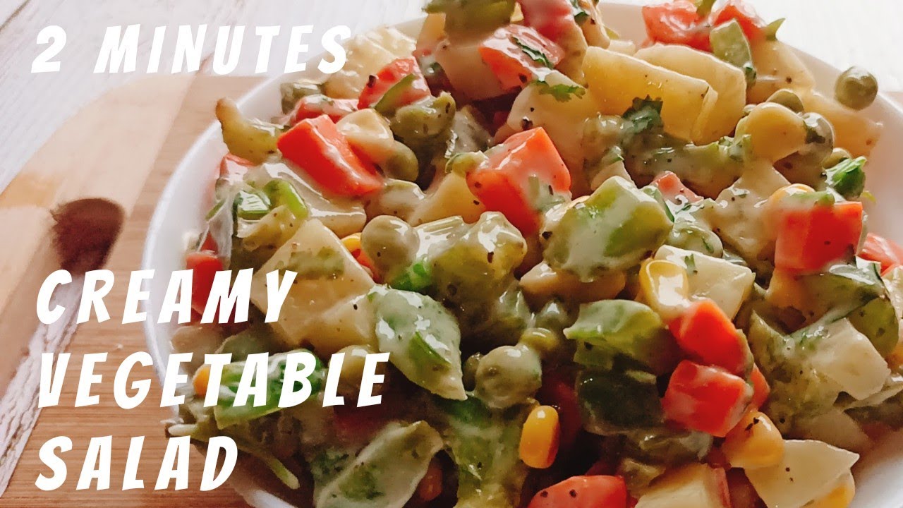 Creamy Vegetable Salad Dressing/Mixed Vegetable Salad Recipe/How toMake
