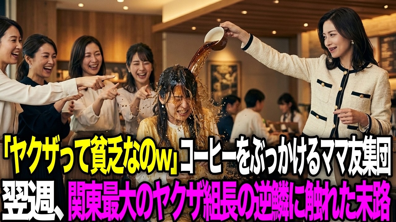 ヤクザ組長の一人娘と知らず、ママ友会でいじめ続けるボスママ。後日、ママ友全員が凍りつく