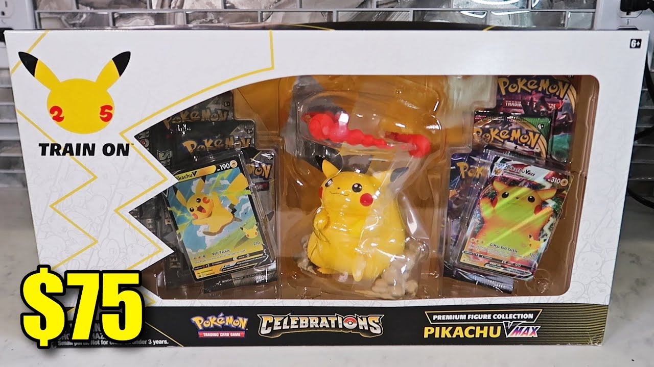 Celebrations Premium Figure Collection (Pikachu VMAX) - YouTube