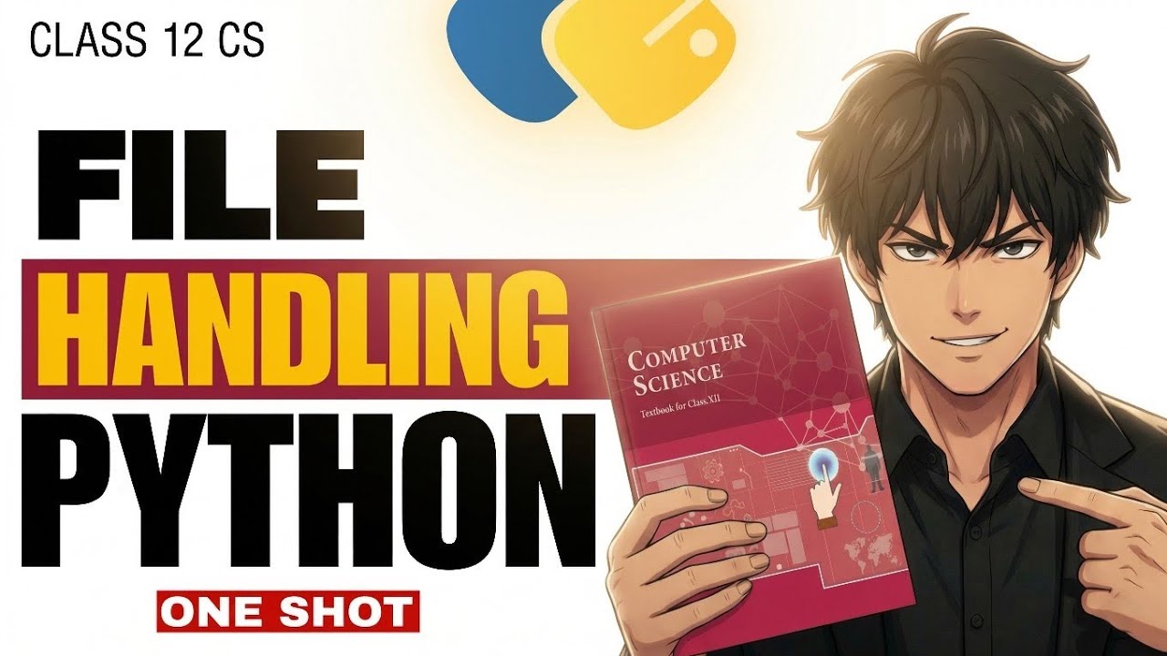 Class 12 Computer Science (083) I Python: File Handling I BOARDS I ONE ...