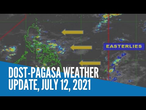 DOST-Pagasa weather update, July 12, 2021