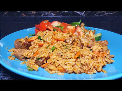 Самый вкусный плов со свининой на сковороде. Идеальный ужин на скорую руку