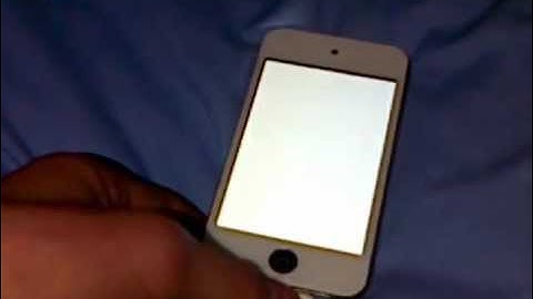 The white screen of death ipod 4th generation