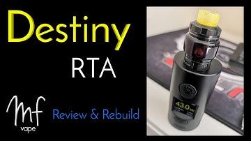 Hellvape Destiny RTA | Full Review, Rebuild & Wick | Designed by Alex VapersMD