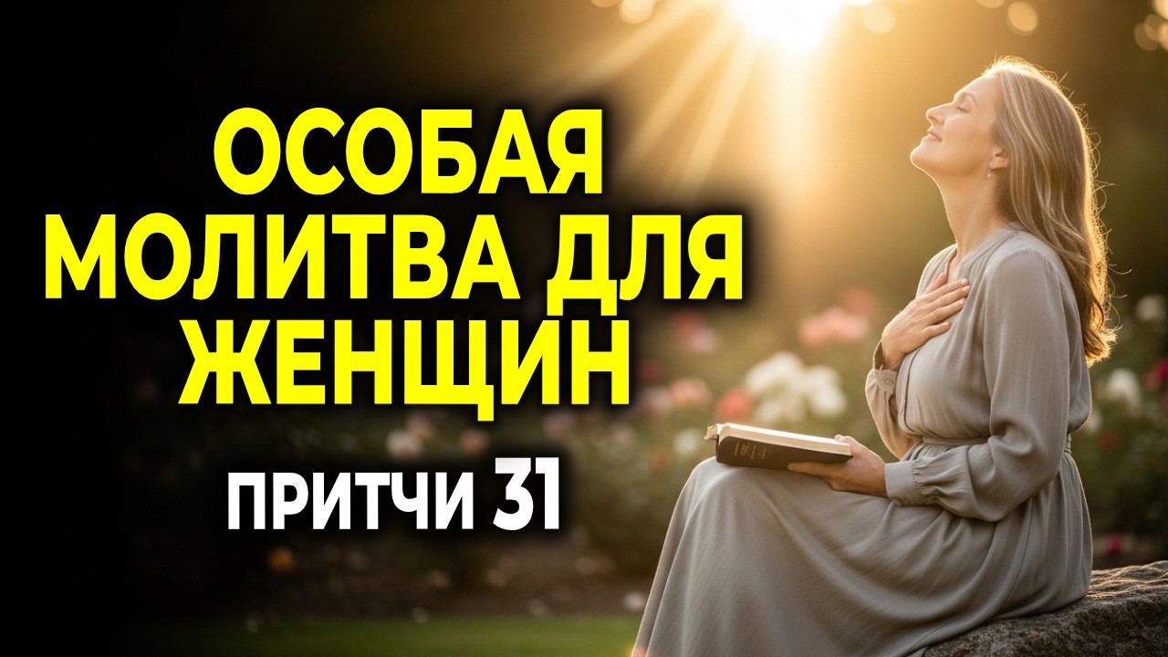 ОСОБАЯ МОЛИТВА ЗА ВСЕХ ЖЕНЩИН — ПУСТЬ БОГ БЛАГОСЛОВИТ И ЗАЩИТИТ ТЕБЯ | Притчи 31